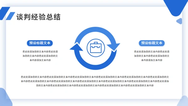 简约商务企业商务谈判案例分析培训通用PPT模板