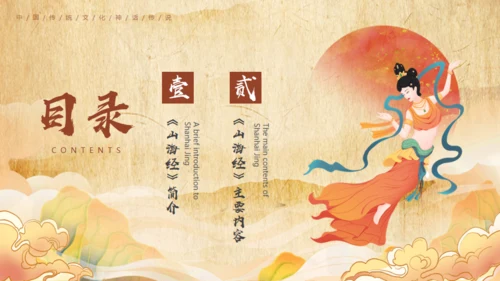 《山海经》介绍通用PPT模板