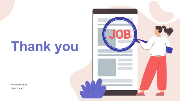 蓝色简约风大学生通用求职简历PPT主题