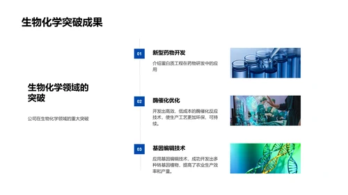 生物化学研究报告PPT模板