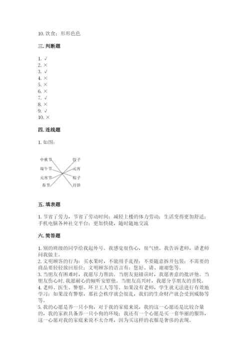 部编版道德与法治四年级下册 期末测试卷精品（易错题）.docx