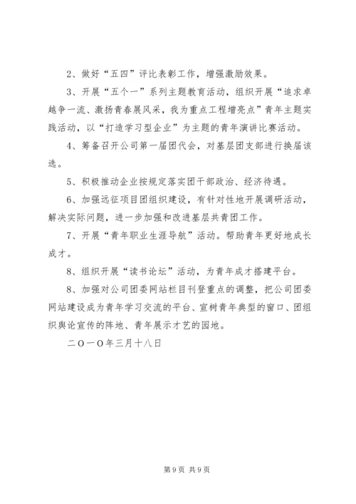 公司团委年度工作要点 (4).docx