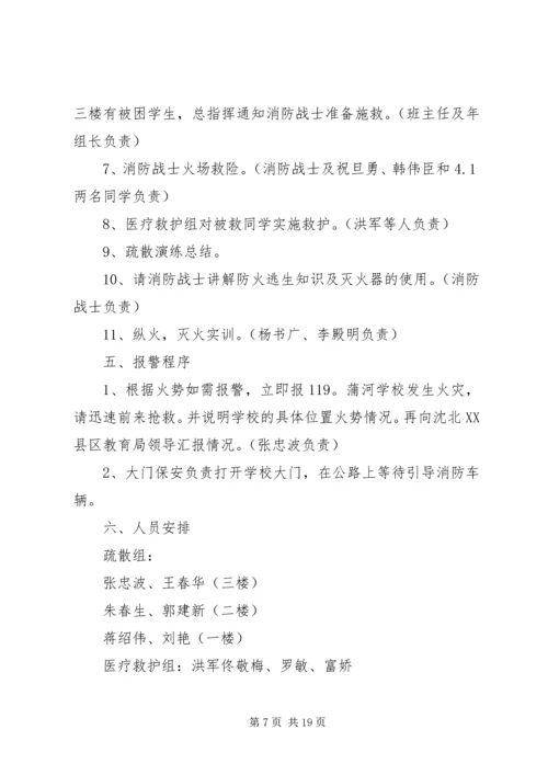 色河铺镇初级中学消防安全演练方案.docx
