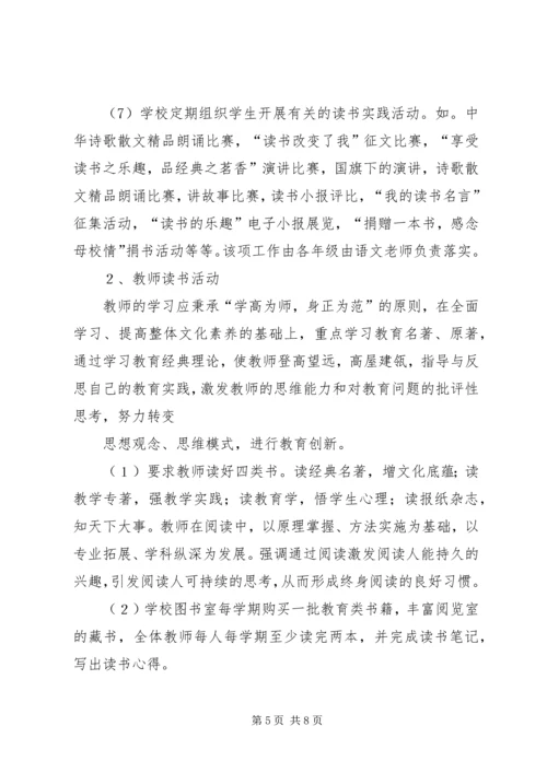 二街小学书香校园建设活动方案.docx