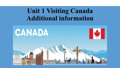 Unit 1 Visiting Canada 知识延伸课件