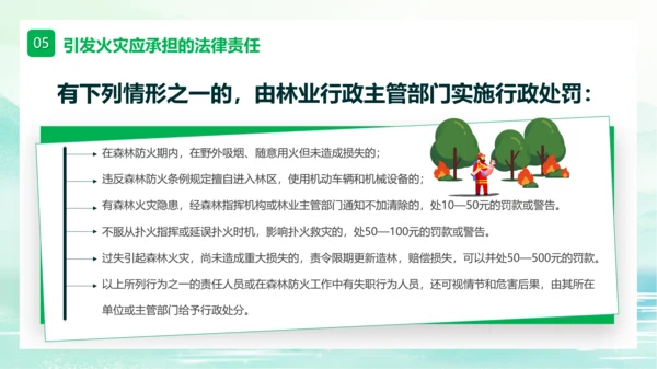 森林大火防范于未然ppt模板