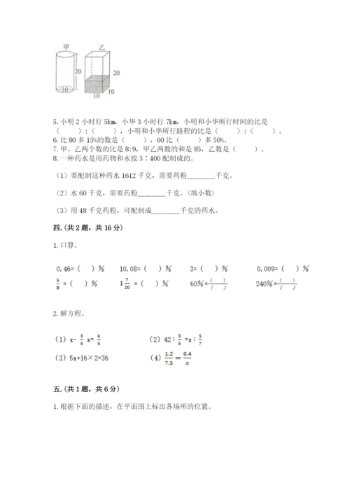 小学六年级下册数学摸底考试题【培优a卷】.docx