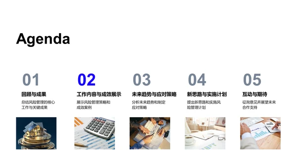 银行风险管理报告PPT模板