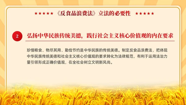 中华人民共和国反食品浪费法学习课件PPT党建