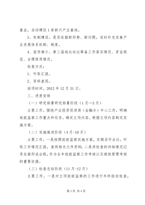 金融办行政监察指导方案.docx