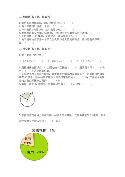 人教版六年级上册数学期末测试卷（名校卷）.docx