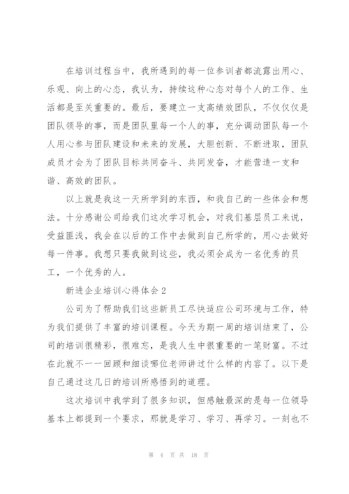 新进企业培训心得体会.docx