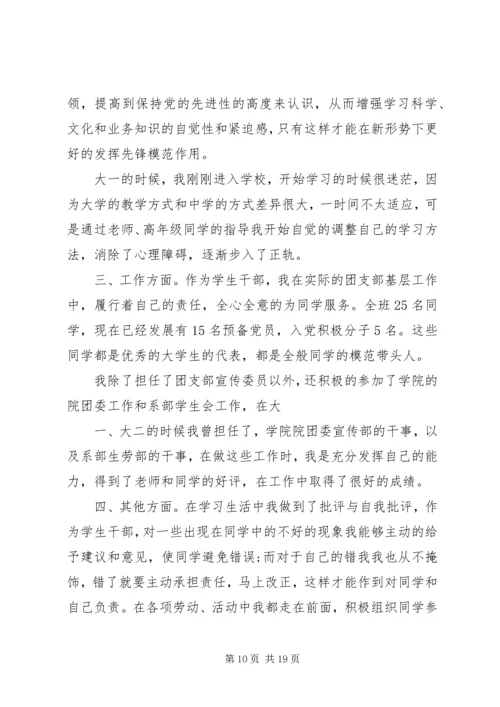 大学团干部培训思想汇报.docx