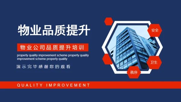物业公司品质提升培训动态通用PPT