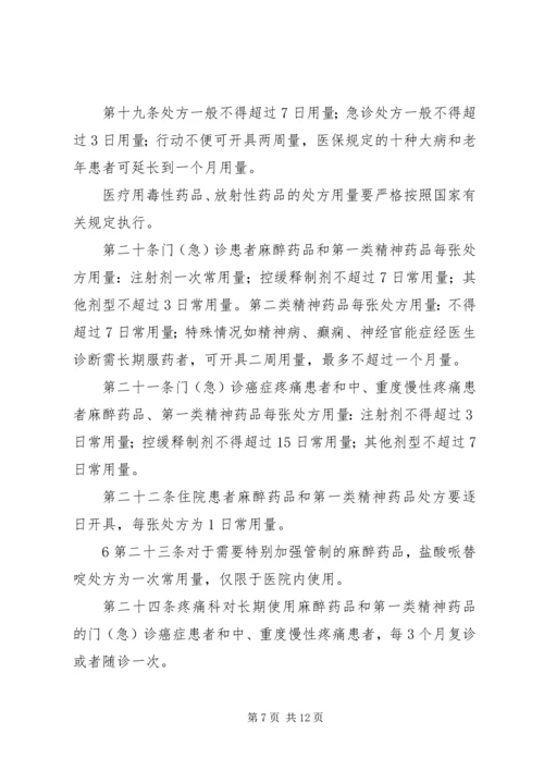 XX医院处方管理实施细则.docx