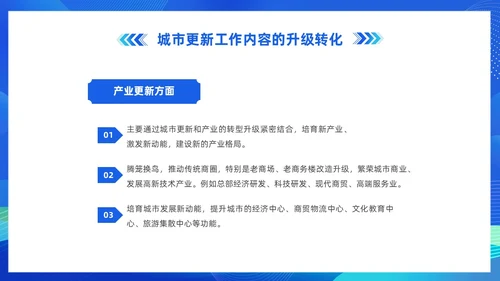 蓝色科技城市更新政策盘点分析城市更新城市规划PPT