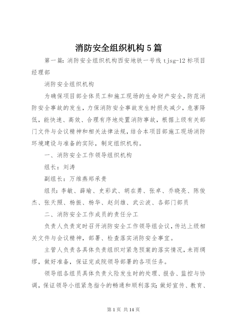 消防安全组织机构5篇.docx