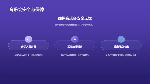 紫色渐变炫酷音乐发布会PPT模板