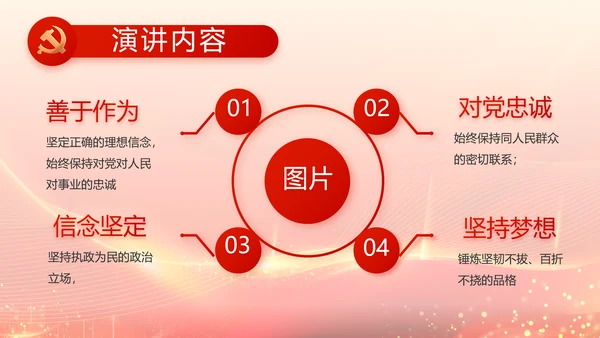 中国共产党人物优秀人物介绍PPT动态模板
