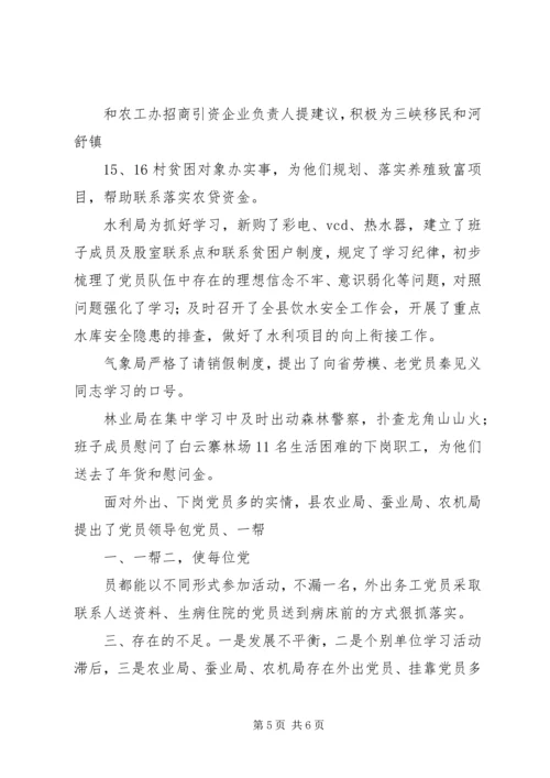 县重点工作督导组工作汇报 (3).docx