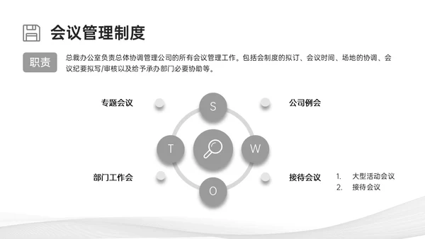 灰色简约商务行政管理制度培训PPT课件