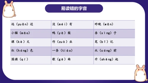 统编版2023-2024学年一年级语文上册单元复习第五单元（复习课件）