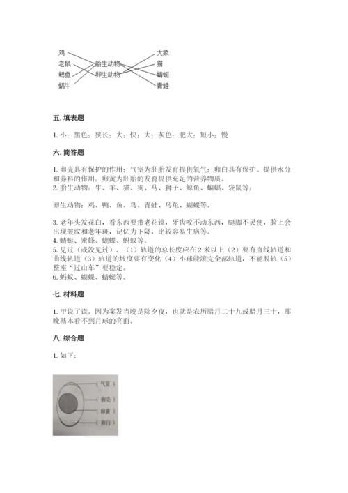 教科版小学科学三年级下册 期末测试卷附参考答案（预热题）.docx