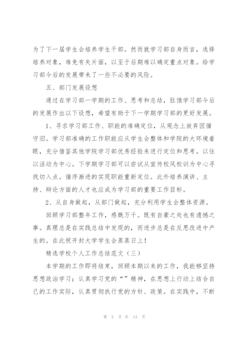 学校个人工作总结范文.docx