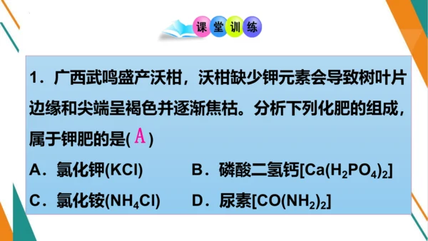 11.2 化学肥料-【教学新思维】2023-2024学年九年级化学下册同步讲透教材优选课件（人教版）