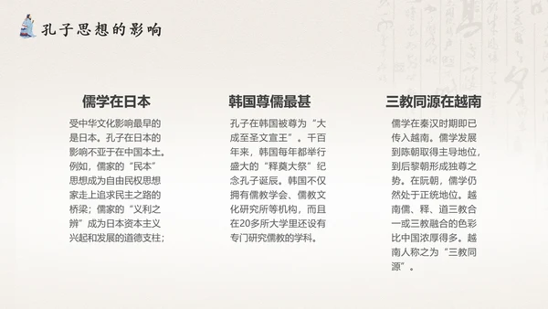 孔圣人儒家国学教育PPT模板
