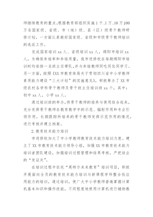 中小学教师全员培训总结.docx