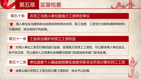 保障农民工工资支付条例全文解读PPT模板