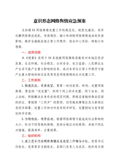 意识形态网络舆情应急预案.docx