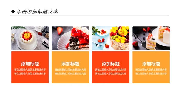 甜品蛋糕美食甜点下午茶动态PPT模板