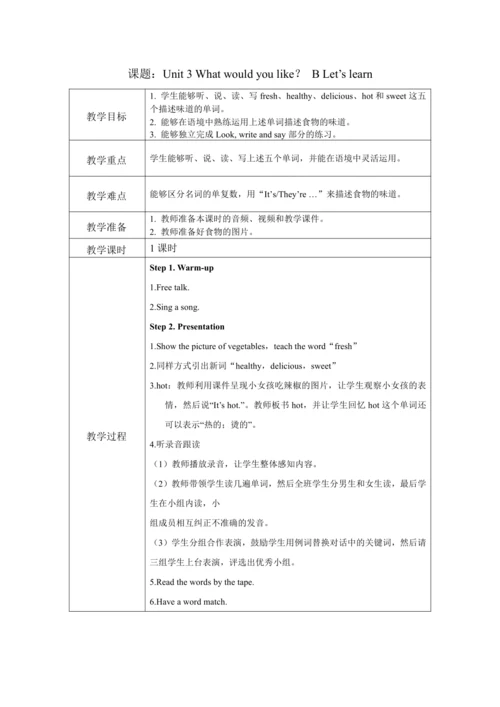 人教PEP版五年级上册英语全册教案