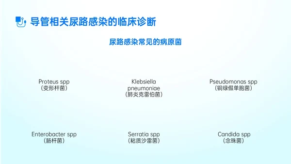 蓝色简约形状导尿相关知识培训PPT课件护理医疗