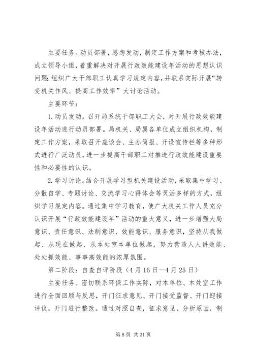 行政效能示范点实施方案.docx