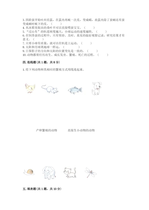 教科版三年级下册科学期末测试卷附参考答案【预热题】.docx