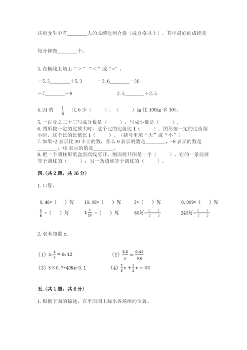 青岛版六年级数学下学期期末测试题附参考答案（达标题）.docx