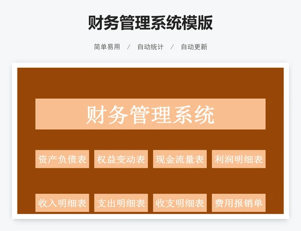 财务管理系统模版