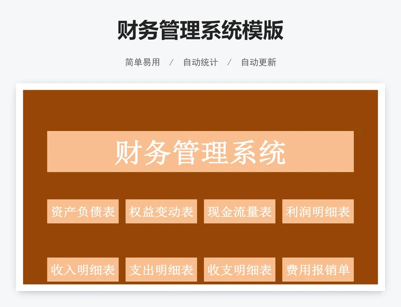 财务管理系统模版