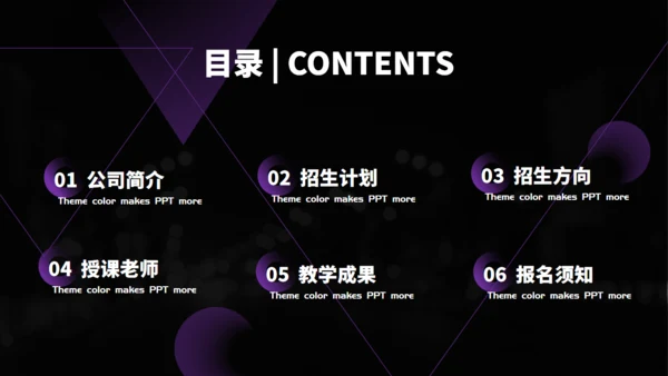 招生计划培训通用PPT母版