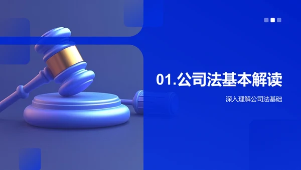 公司法运用及影响PPT模板