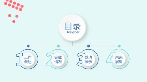 蓝色医疗年终工作总结动态PPT
