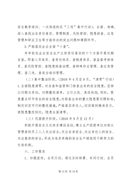 交通运输安全生产五大专项整治行动工作方案.docx