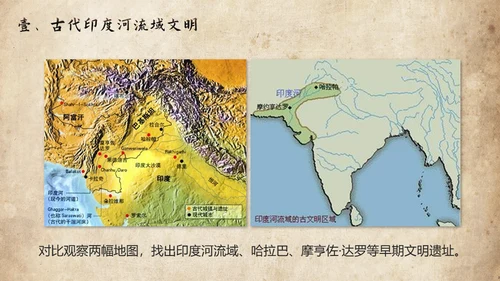 历史课古印度泰姬陵通用PPT模板