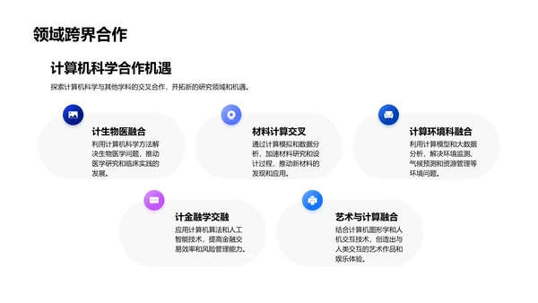 计算科学新领域讲座PPT模板