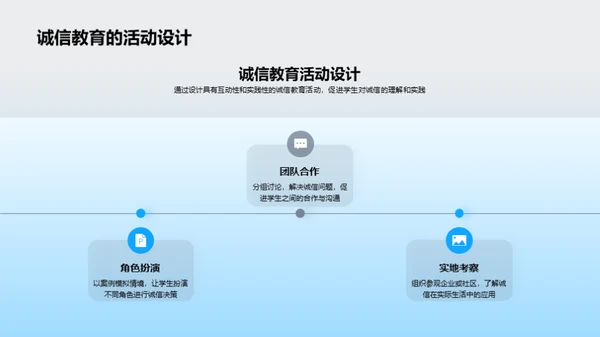 深化诚信教育实践