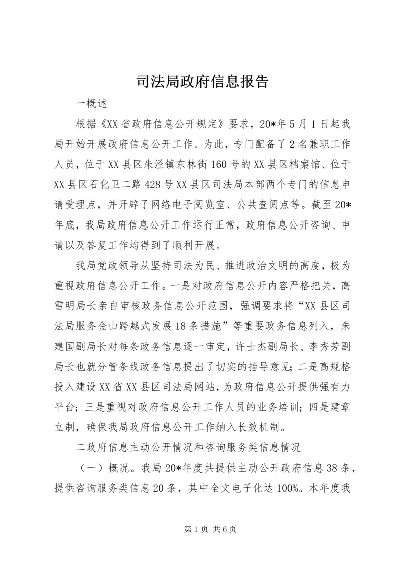 司法局政府信息报告 (2).docx