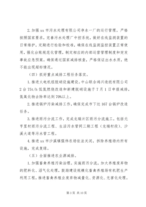 乡镇年度污染物减排工作方案.docx